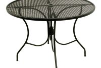 Arlington House Glenbrook Black 42 In Round Mesh Patio Dining Table inside measurements 1000 X 1000