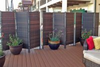 Attractive Foldable Wicker Wooden Privacy Screen Design With Pots for proportions 1674 X 1230