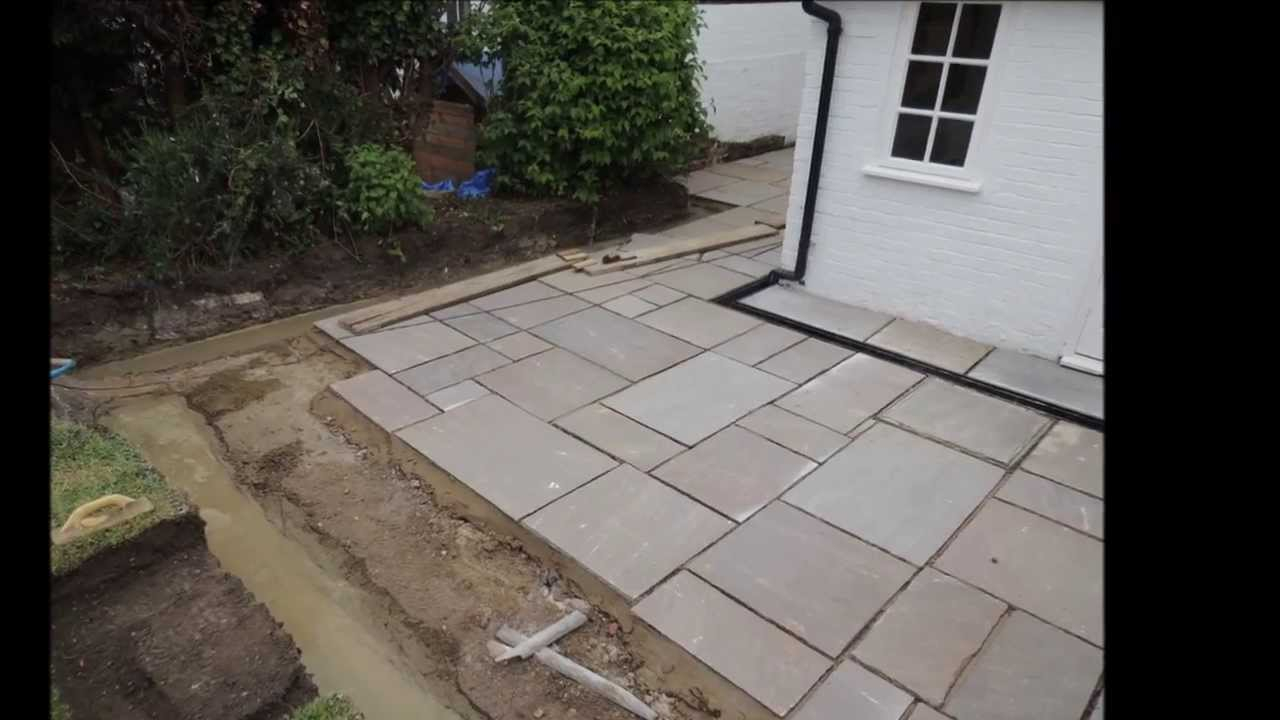 Autumn Green Slabs Laid New Drains Installed Drainage And Brick regarding dimensions 1280 X 720