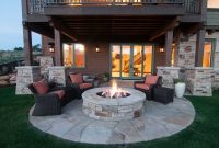Back Patio With Firepit In Tuhaye Home Built Cameo Homes Inc regarding measurements 2048 X 1361