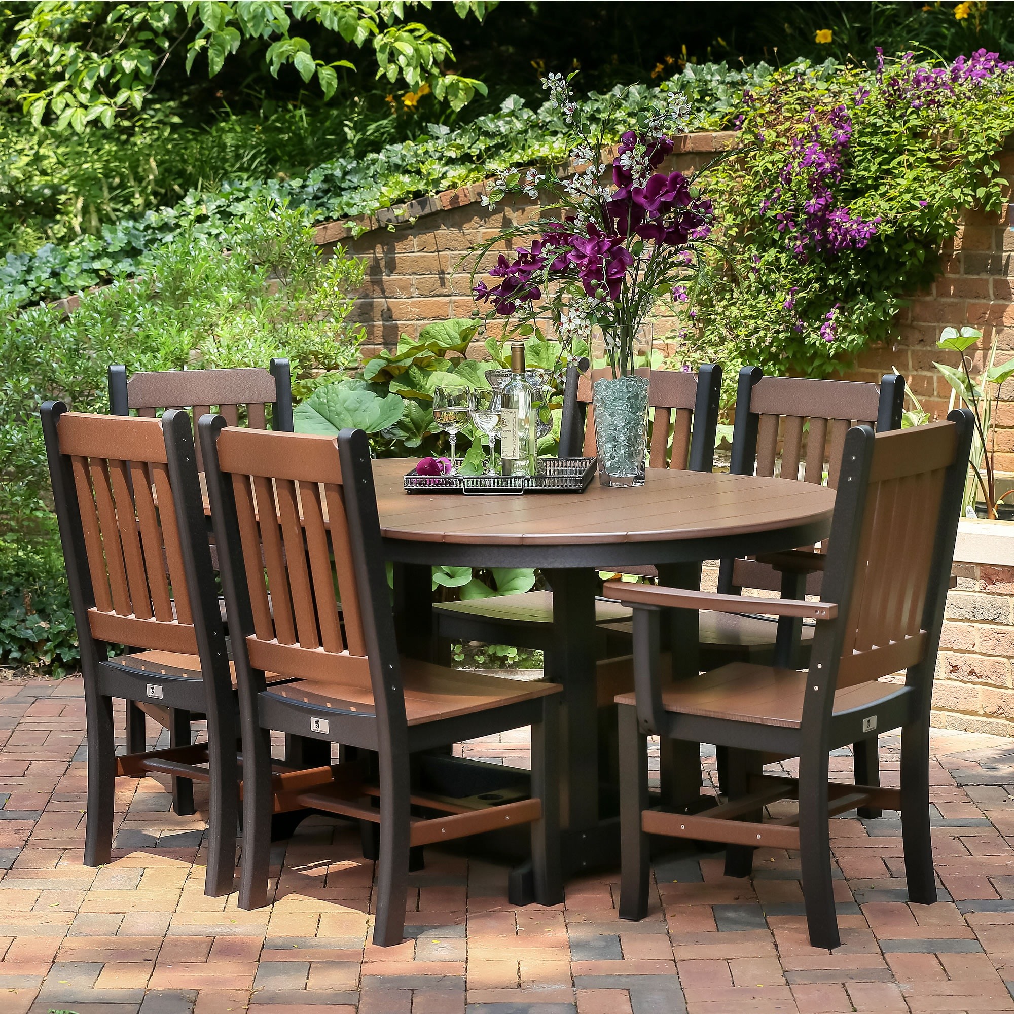 Berlin Gardens Oblong Mission Dining Set Garden Mission Chairs with measurements 2000 X 2000