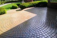 Breathtaking Ideas For Backyard Design With Round Shape Brick Patio in proportions 1024 X 768