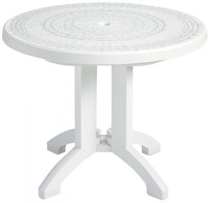 Brilliant Patio Table With Umbrella Hole Round Plastic Patio Table intended for dimensions 999 X 960