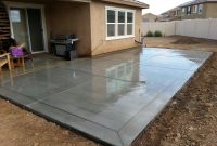 Broom Finish Concrete Patio Slab With 12 Border Bands Http throughout sizing 1632 X 1224