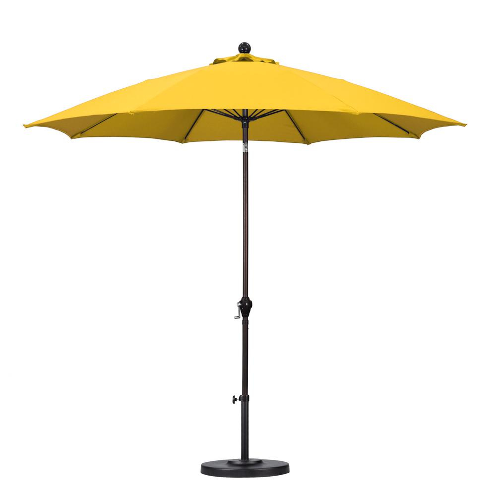 California Umbrella 9 Ft Fiberglass Push Tilt Patio Umbrella In in size 1000 X 1000