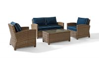 Crosley Furniture Bradenton 4 Piece Outdoor Wicker Seating Set With throughout sizing 1500 X 1500