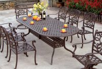 Darlee Santa Monica 9 Piece Cast Aluminum Patio Dining Set With Oval inside proportions 1498 X 1498