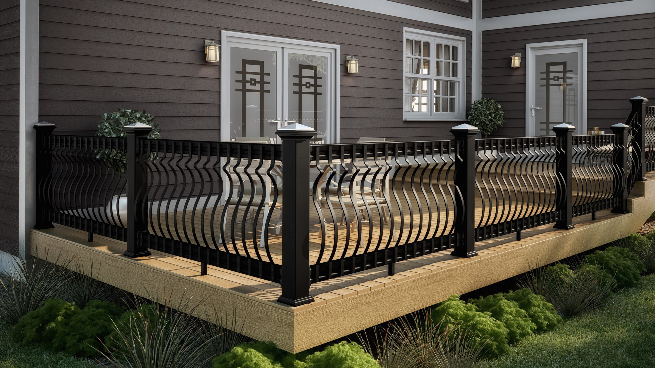 Decks Deck Railing Ideas regarding measurements 2200 X 1236