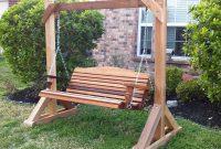 Diy Freestanding Porch Swing Frame Bing Images Repurposed pertaining to proportions 1750 X 1392