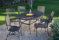 Hamlake Wrought Iron Rectangular Patio Dining Table Small Metal with dimensions 1092 X 1092