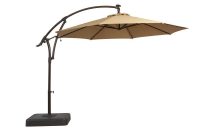 Hampton Bay 11 Ft Solar Offset Patio Umbrella In Cafe Yjaf052 Cafe with dimensions 1000 X 1000