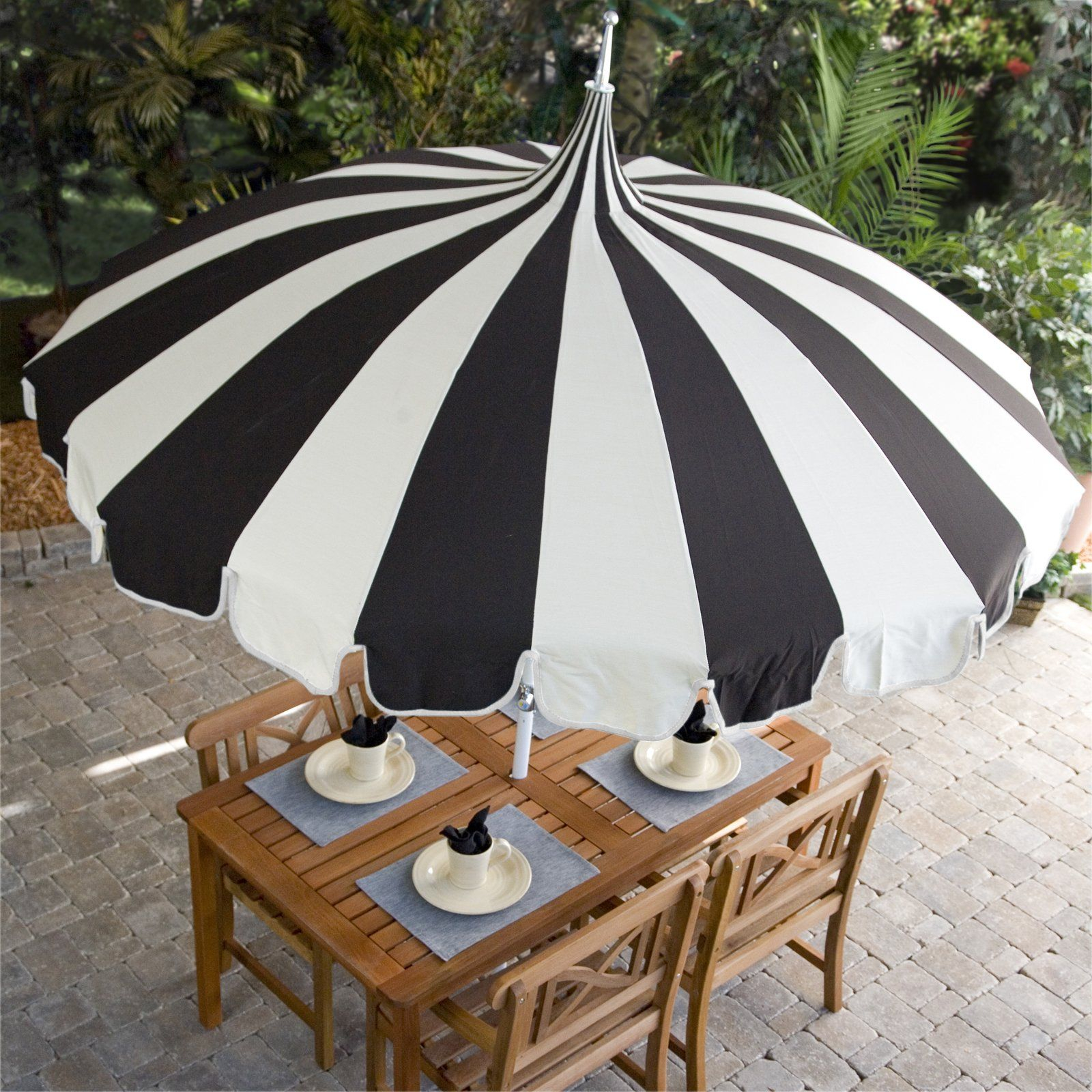 Patterned Outdoor Patio Umbrellas Patio Ideas