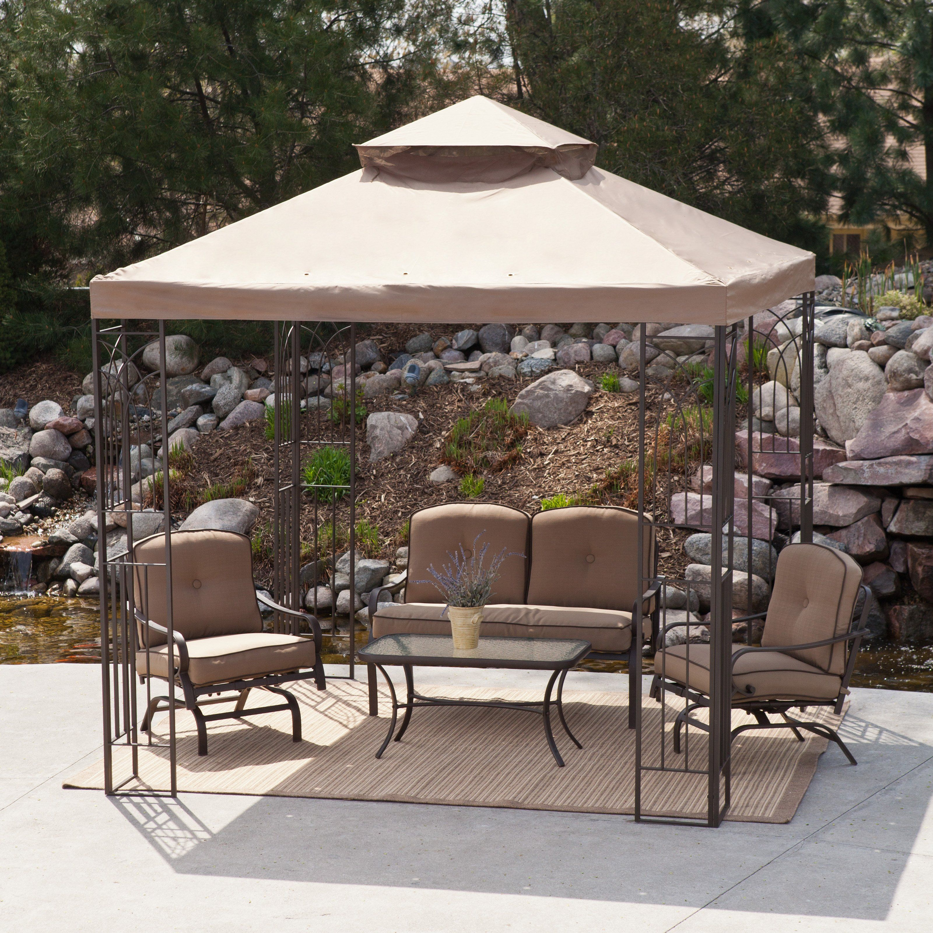 Have To Have It Prairie Grass 8 X 8 Ft Gazebo Canopy 23999 regarding dimensions 3200 X 3200