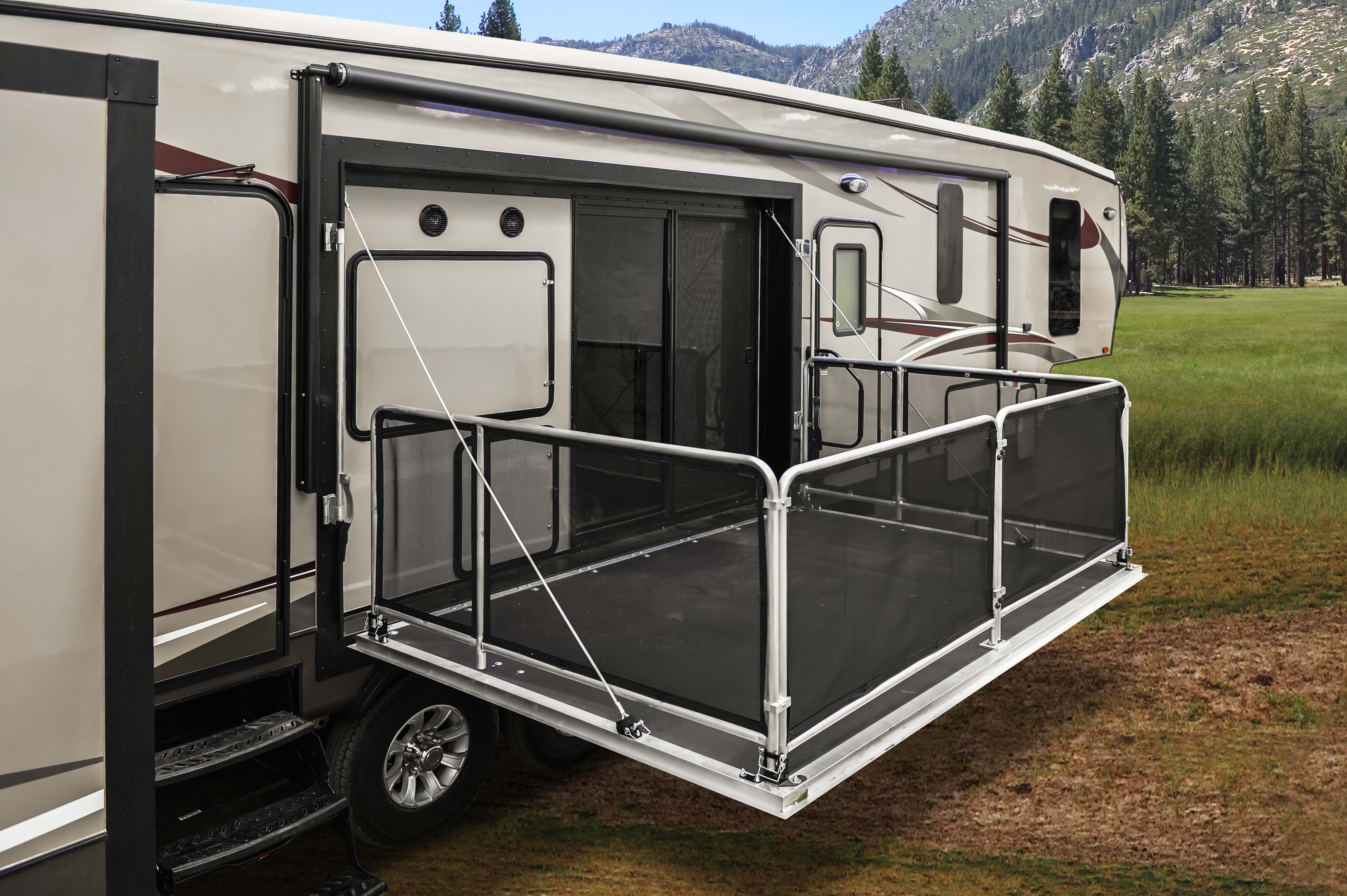 Heartland Gateway Fiver Offers Side Patio Area Rv Business throughout sizing 4928 X 3280