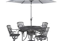 Home Styles Largo 42 In 5 Piece Patio Dining Set With Umbrella 5560 within measurements 1000 X 1000