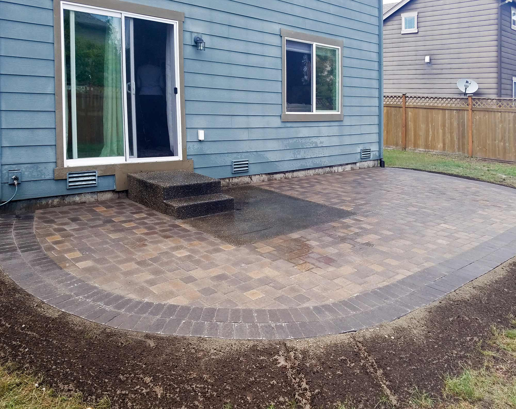 Lacey Paver Patio Extension Ajb Landscaping Fence inside sizing 2000 X 1586