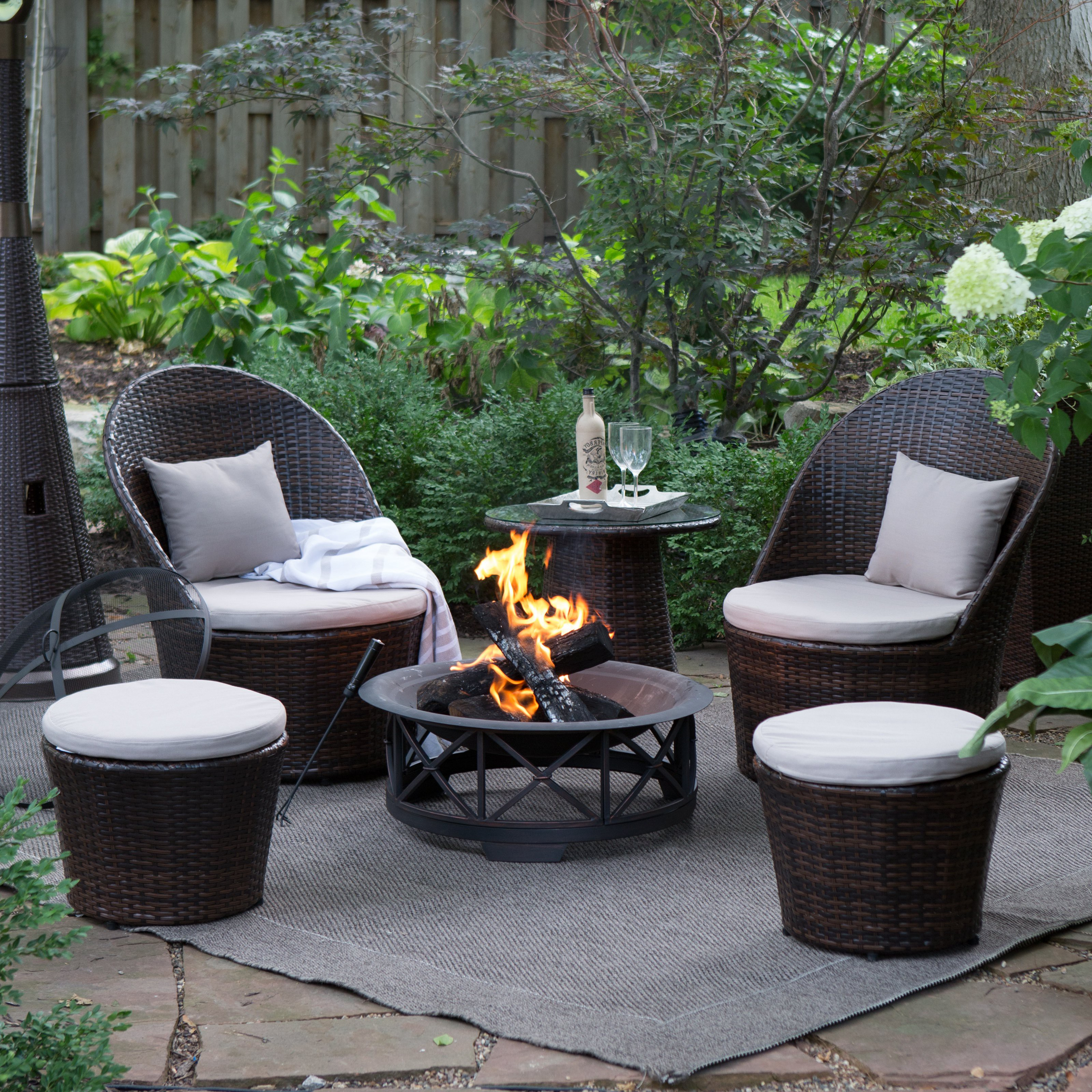 Lovely Gas Fire Pit Under Covered Patio Outdoor Outdoor in sizing 3200 X 3200