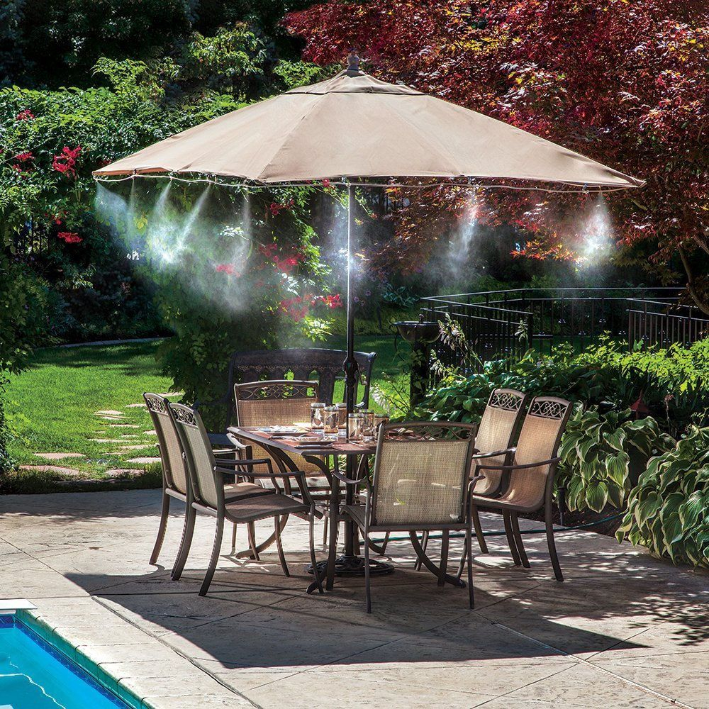 Outdoor Misting System Pool Mister Kit Air Cooler Deck Patio Mist with regard to size 1000 X 1000
