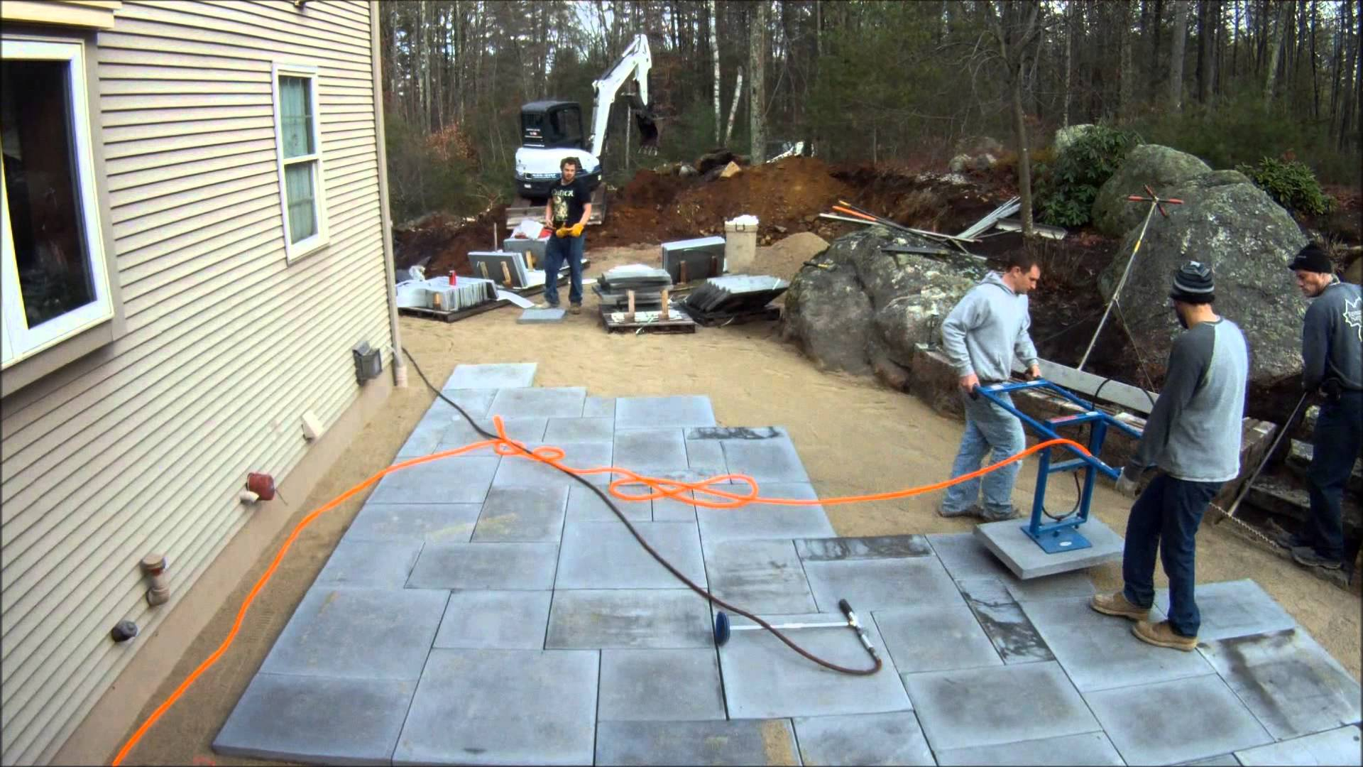 Laying Patio Blocks • Patio Ideas