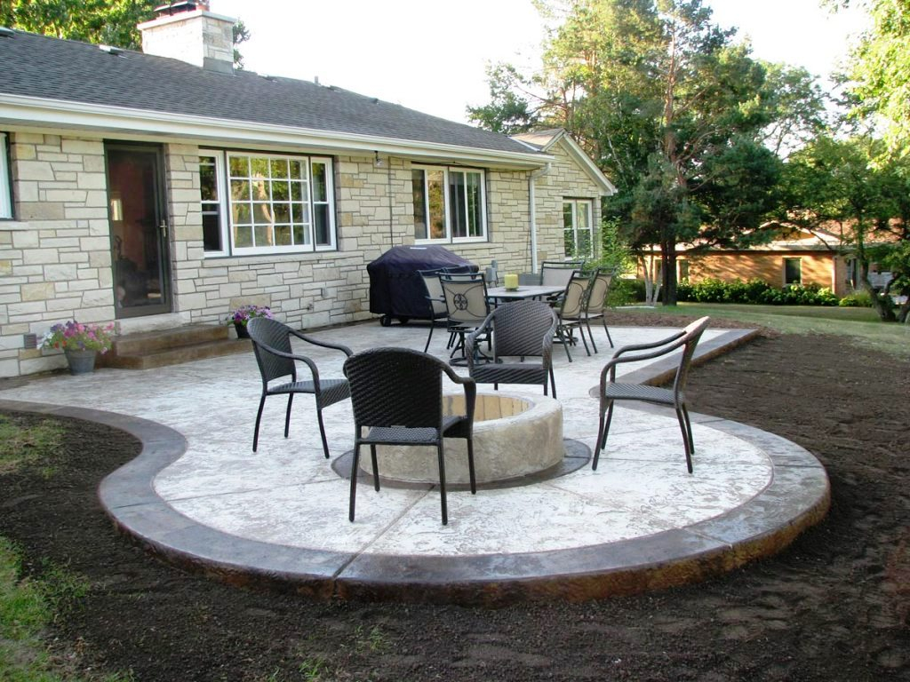 Patios Ideas Small Concrete Patio Ideas Small Concrete Truck Small for proportions 1024 X 768