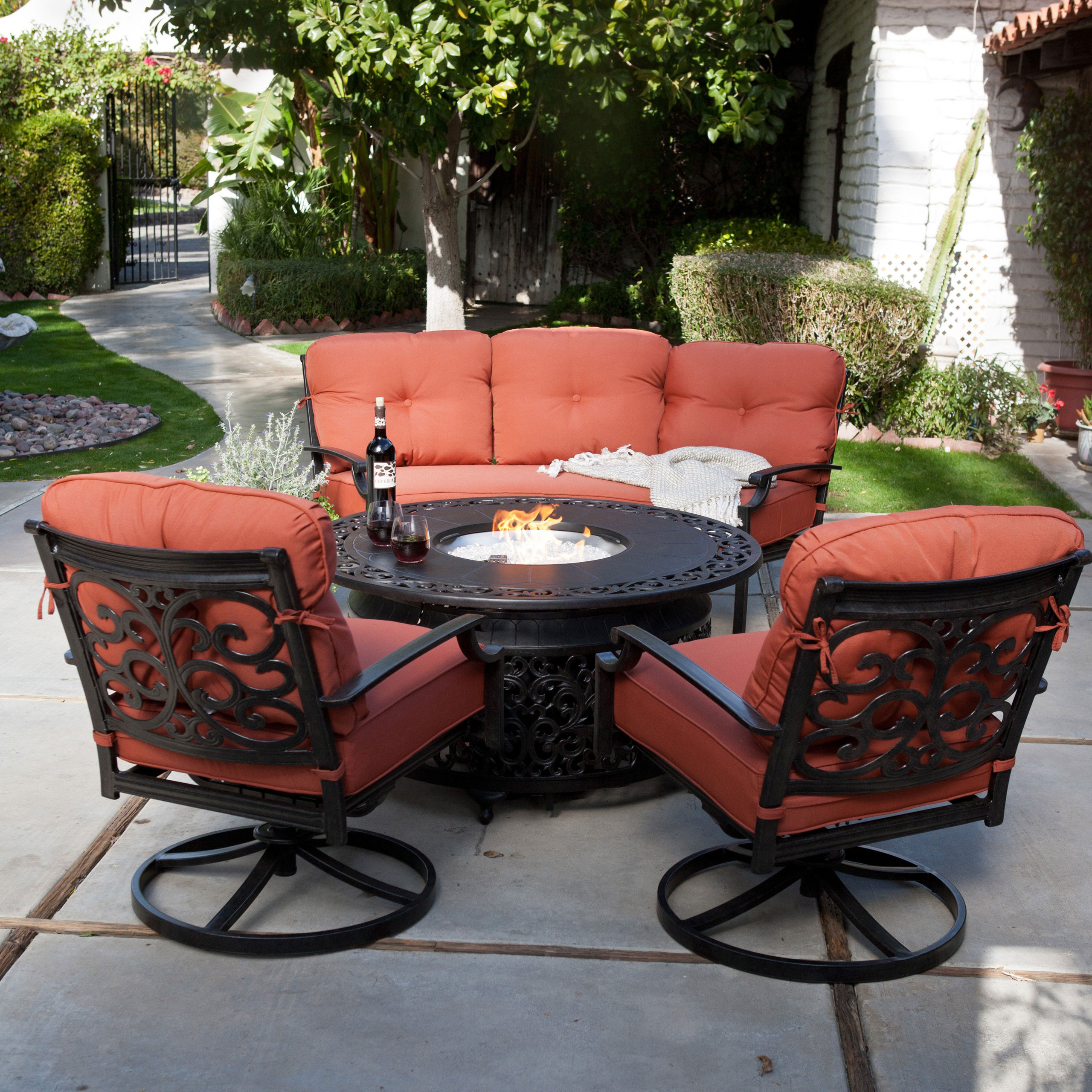 Safeway Patio Furniture Fresh Hampton Bay Fire Pit Sets Fss Rst 64 pertaining to measurements 2560 X 2560