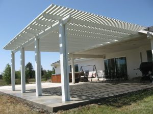 Wood Lattice Patio Cover Designs Patio Designs with proportions 1764 X 1323