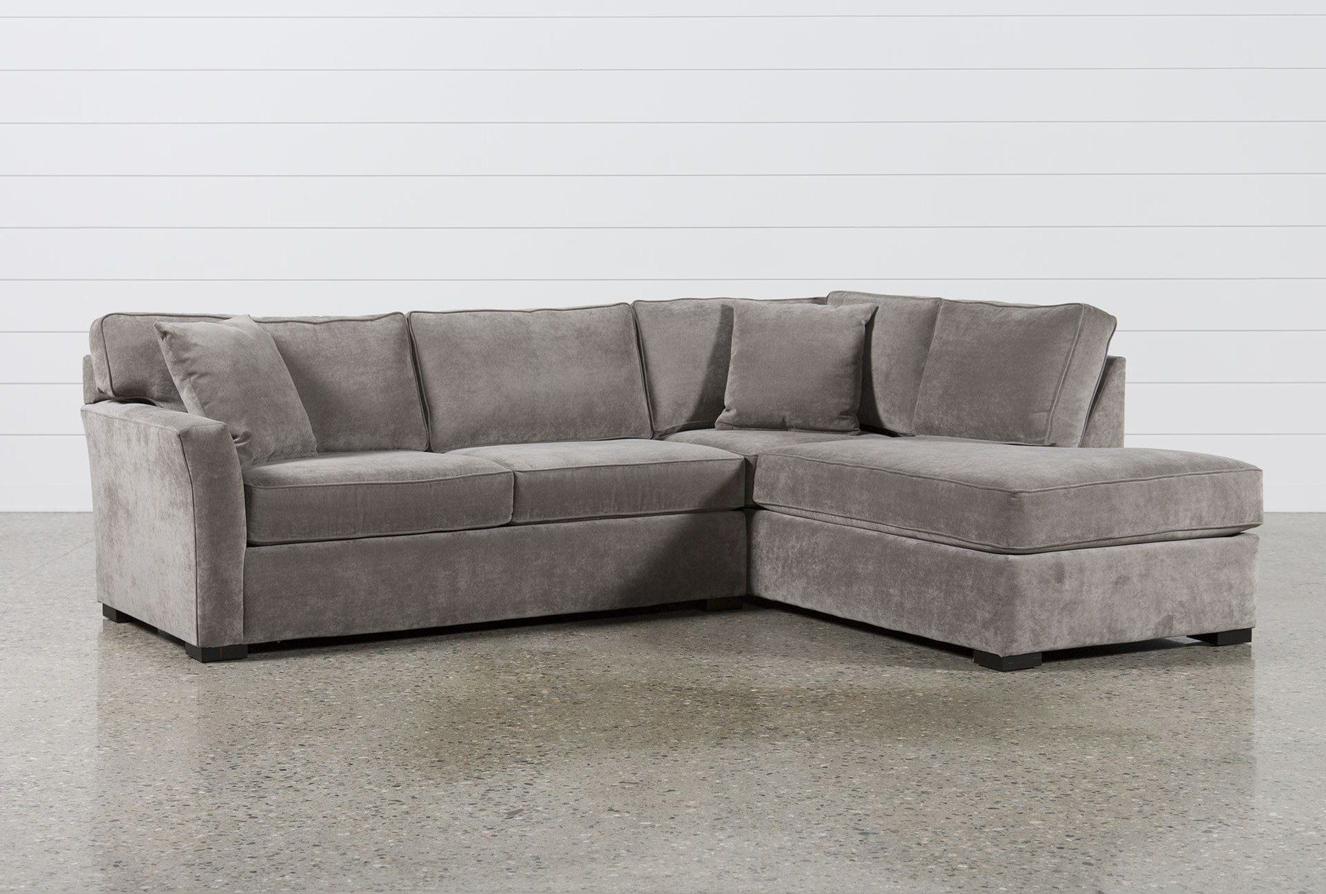 chaela traditional microfibre 2-piece sectional sofa bed