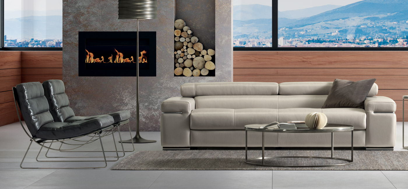 natuzzi group avana leather sofa