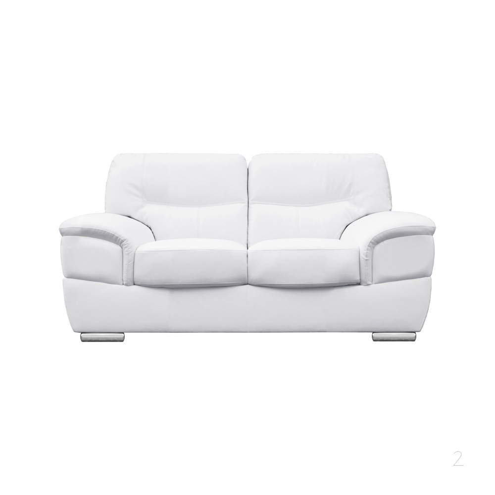 Barletta Italian Inpired White Leather Sofa Collection pertaining to sizing 1000 X 1000