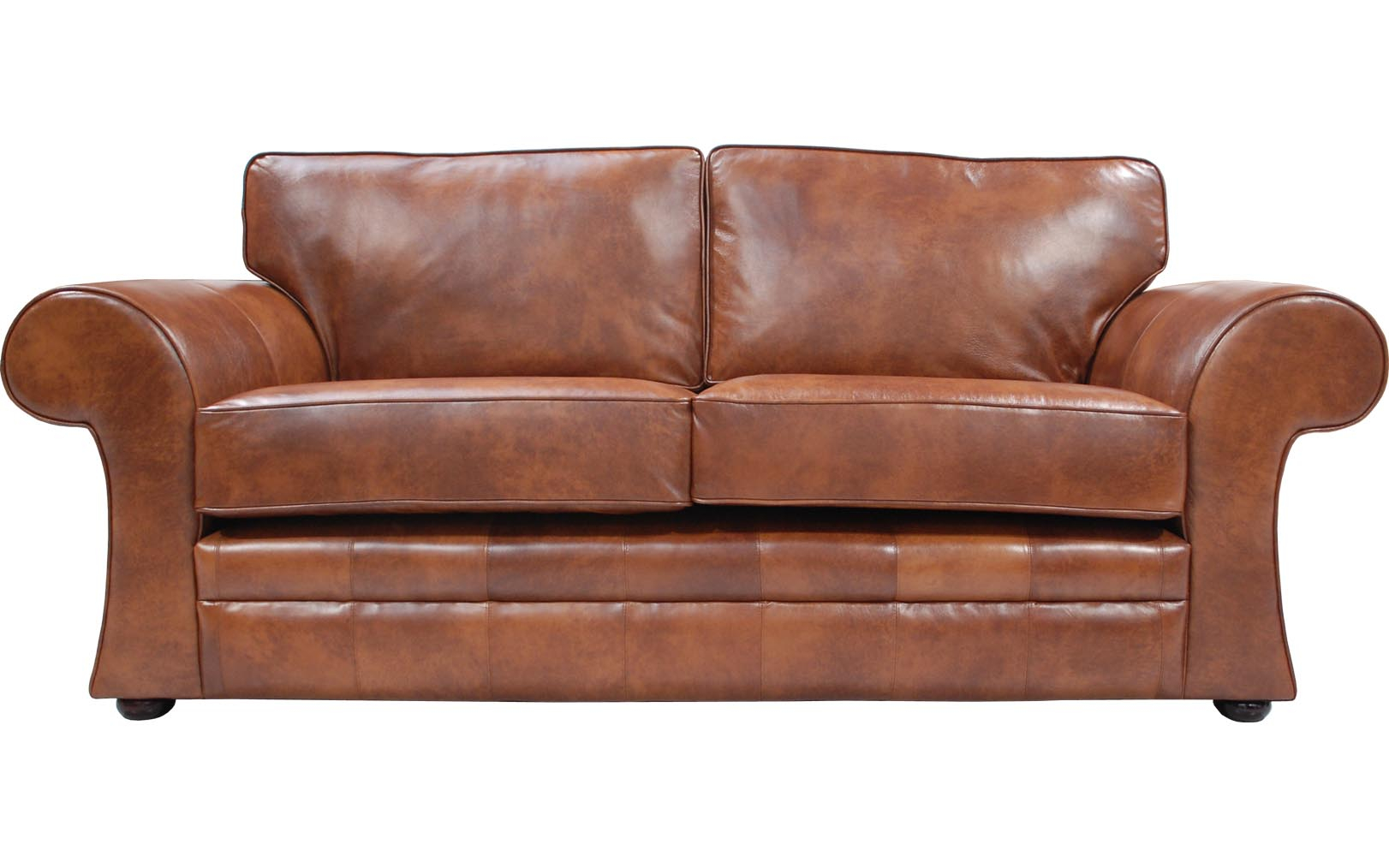 Cavan Real Leather Sofa Bed intended for proportions 1622 X 1014