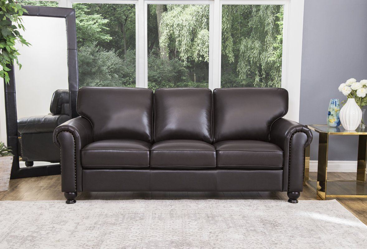 coggins leather sofa and loveat