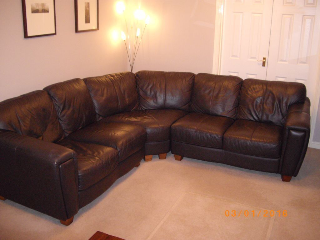 Dfs Brown Leather 5 Seater Corner Sofa On Gumtree Dfs Brown within sizing 1024 X 768