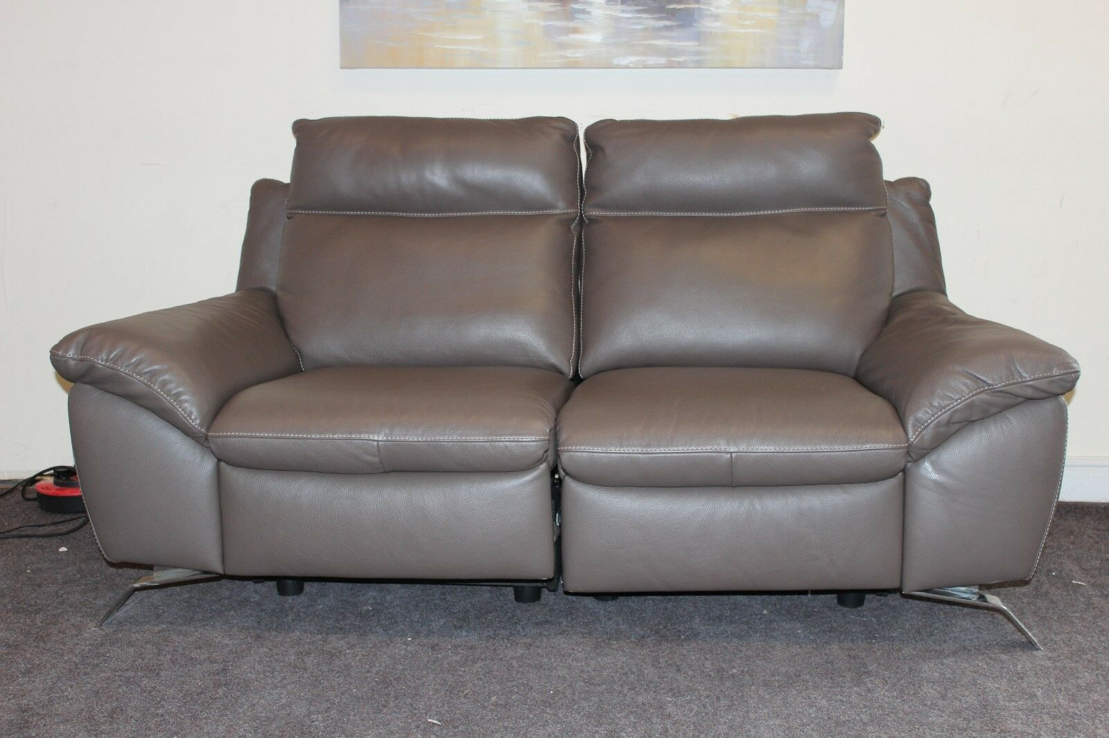 napoli leather 3-seater sofa plus 2 armchairs