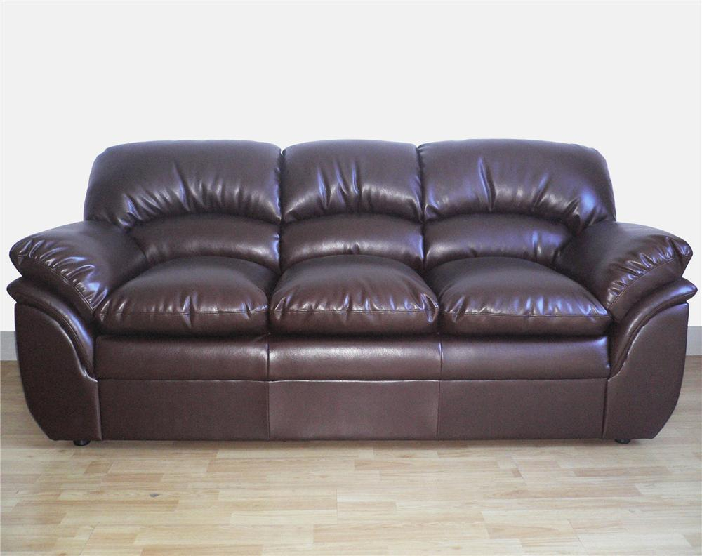 primo black leather sofa
