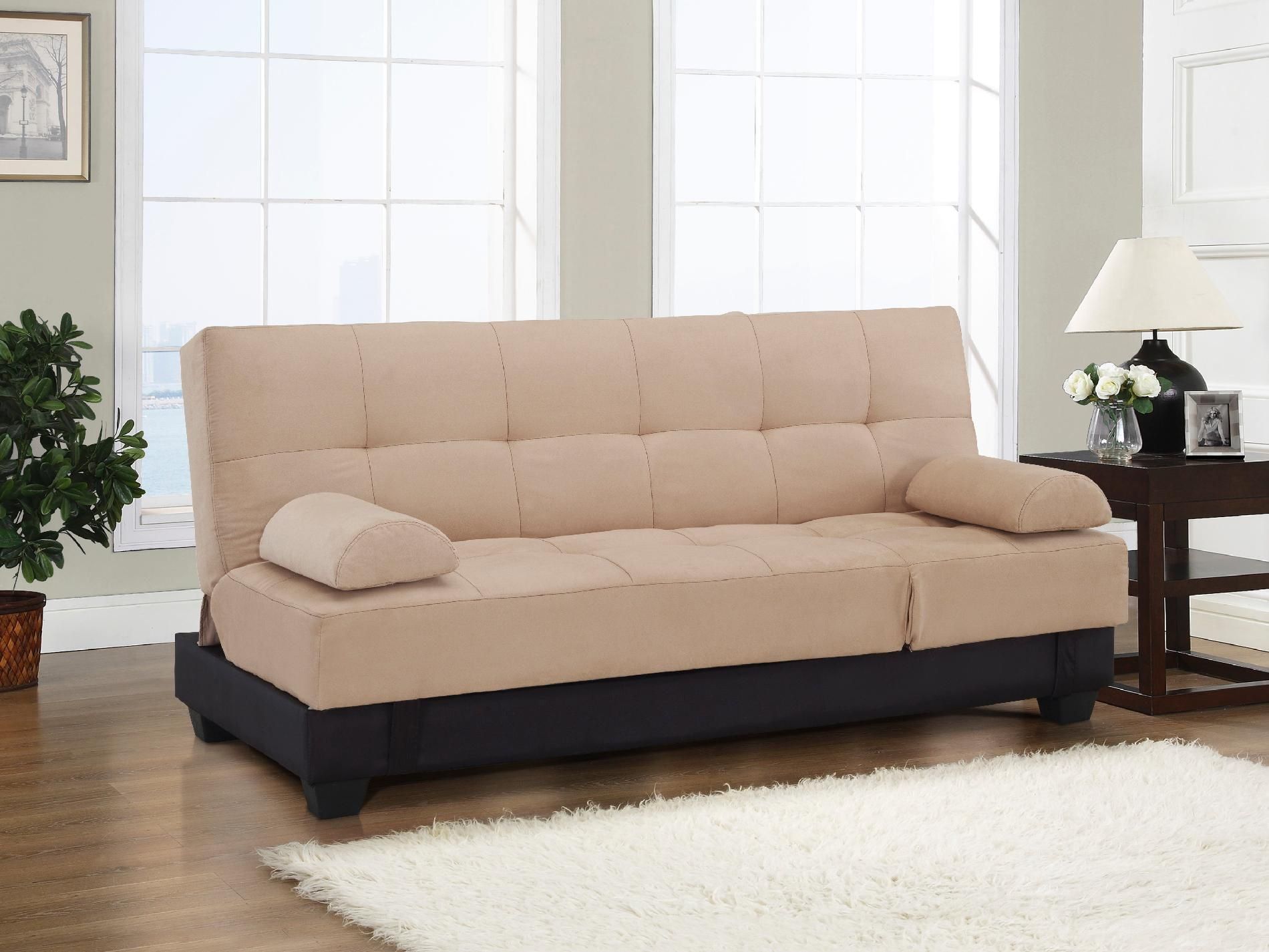serta matrix convertible leather sleeper sofa java