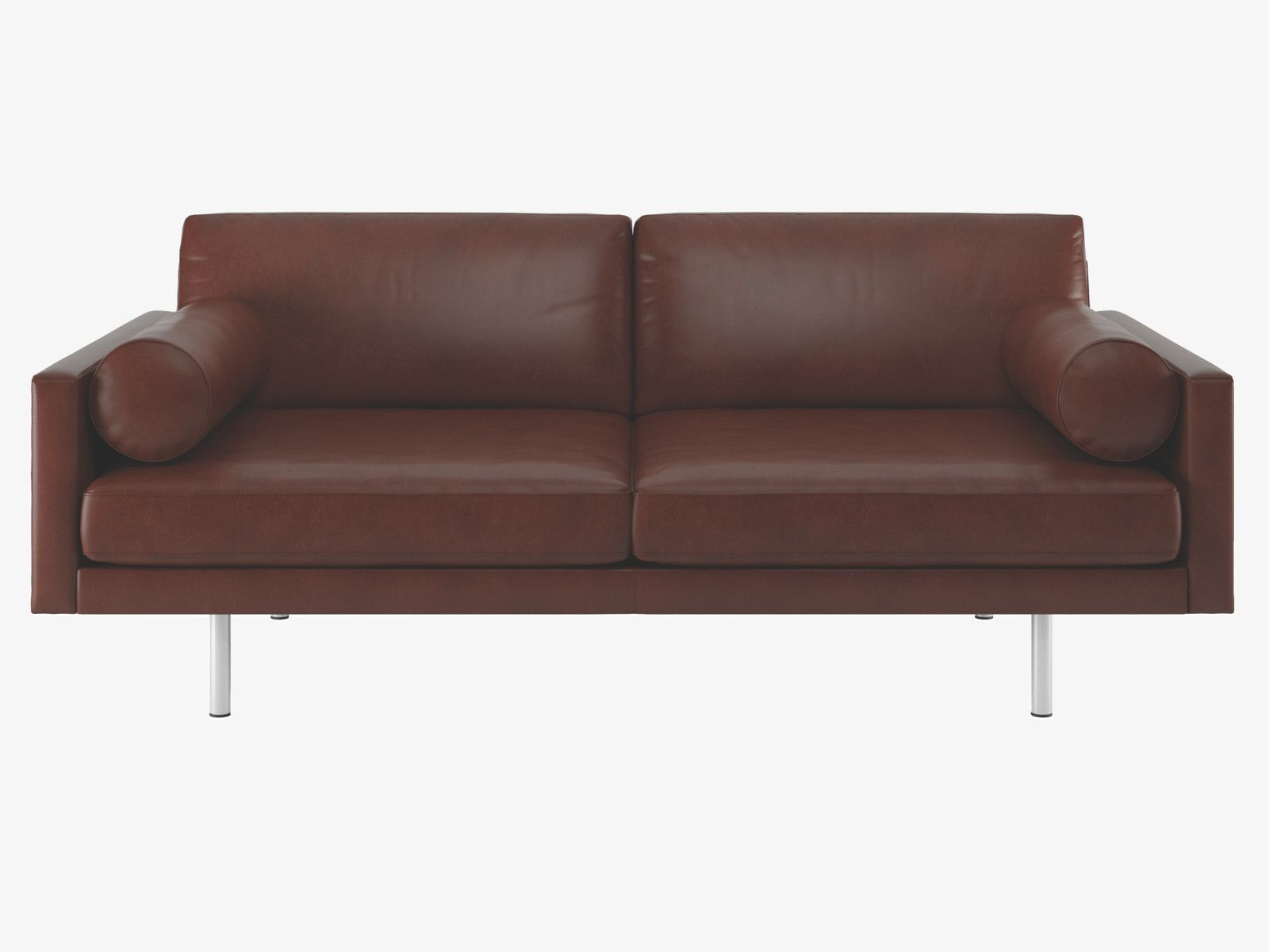 thing arm leather sofa with metal legs
