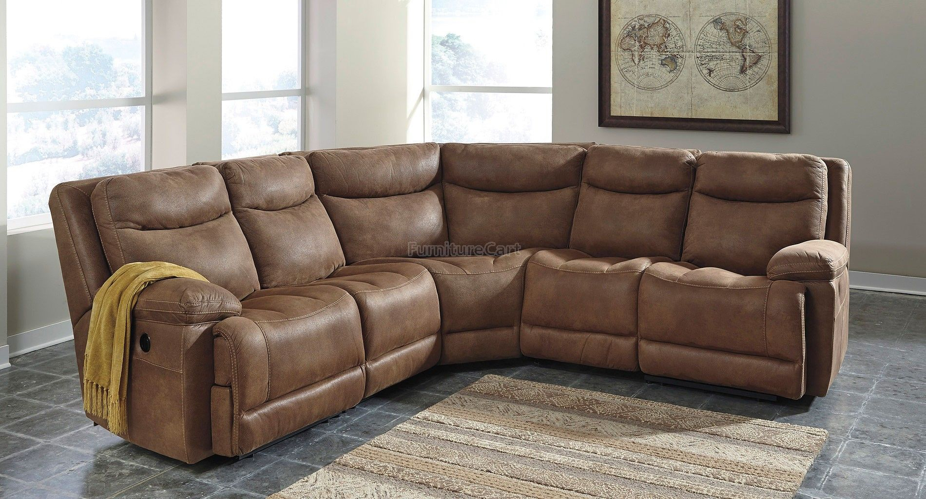 pasadena power reclining top grain leather sofa