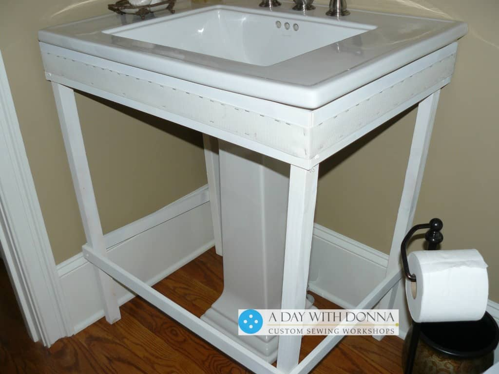 Newport Louvered Pedestal Sink Cabinet • Patio Ideas