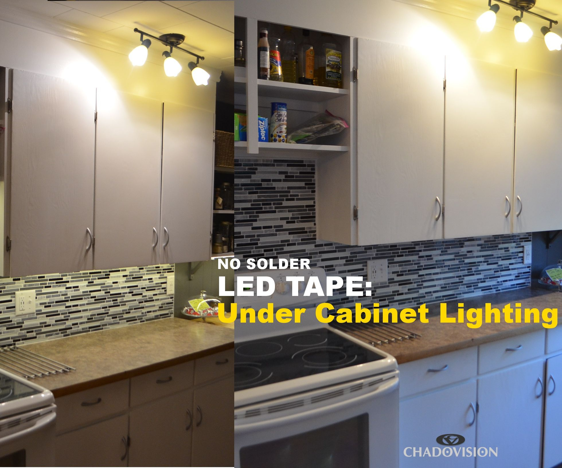 Led Tape Under Cabinet Lighting No Soldering 9 Steps throughout dimensions 1960 X 1632